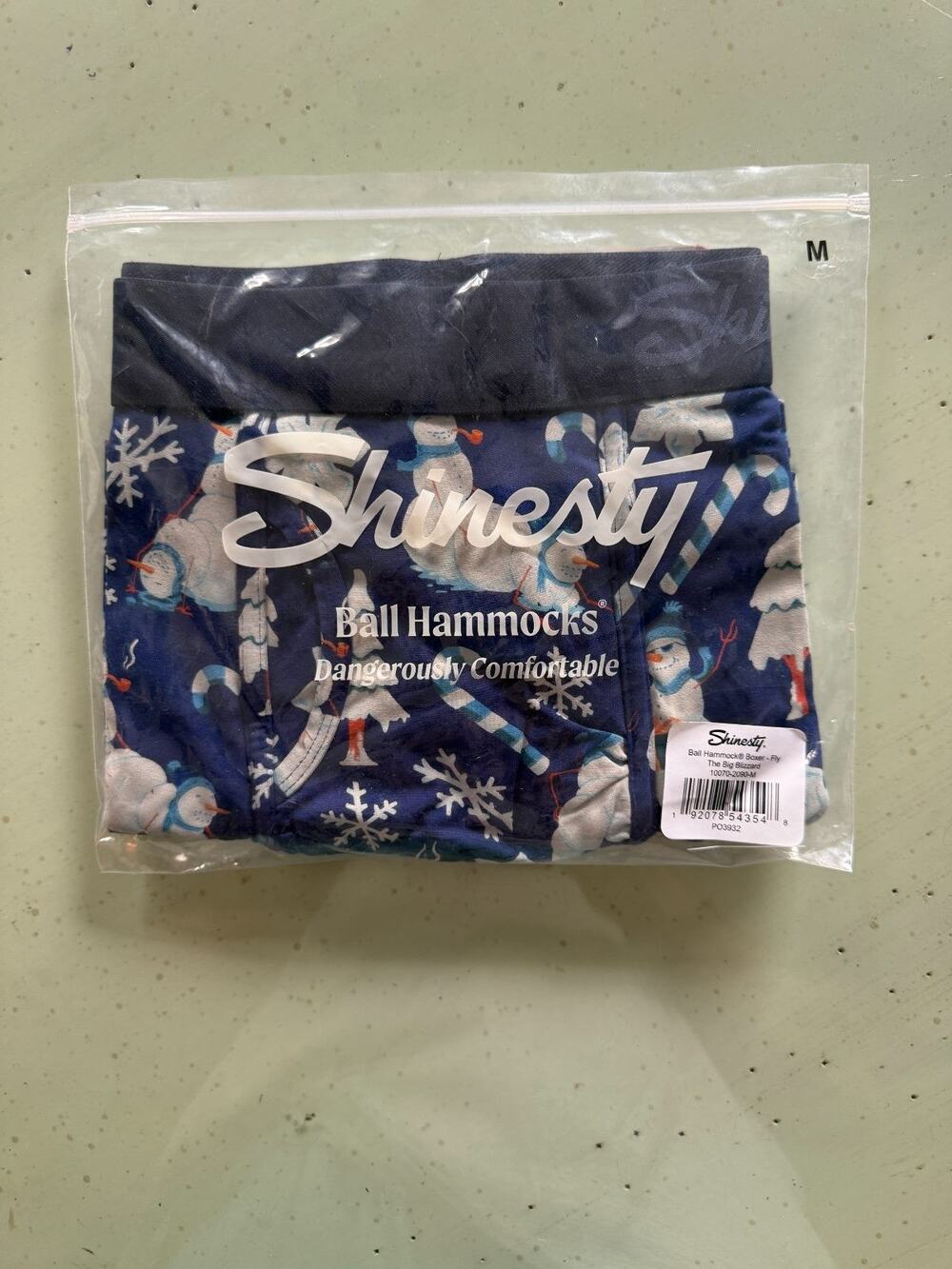 Shinesty Ball Hammock Boxer Briefs Men's M The Big Blizzard Snowman Fly Pouch NW